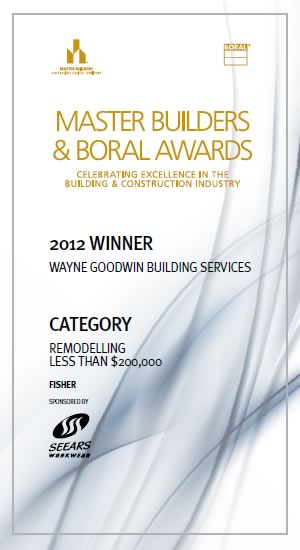 MBA 2012 Remodelling Award Winner